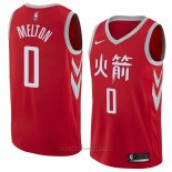 Maglia Houston Rockets De'Anthony Melton #0 Citta 2017-18 Rosso