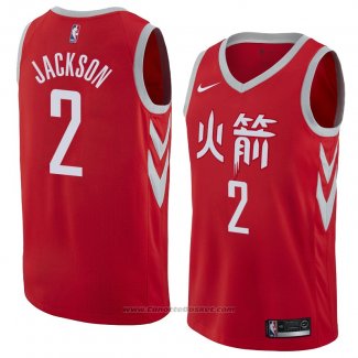 Maglia Houston Rockets Demetrius Jackson #2 Citta 2018 Rosso