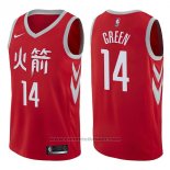 Maglia Houston Rockets Gerald Green #14 Citta 2017-18 Rosso