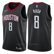 Maglia Houston Rockets Le'bryan Nash #8 Statement 2017-18 Nero