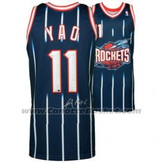 Maglia Houston Rockets Yao Ming #11 Retro Blu
