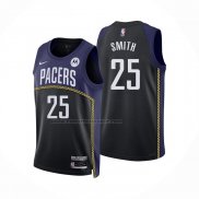 Maglia Indiana Pacers Jalen Smith #25 Citta 2022-23 Blu