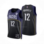 Maglia Indiana Pacers Oshae Brissett #12 Citta 2022-23 Blu