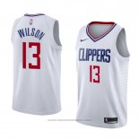 Maglia Los Angeles Clippers Jamil Wilson #13 Association 2018 Bianco