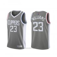 Maglia Los Angeles Clippers Lou Williams #23 Earned 2020-21 Grigio