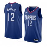 Maglia Los Angeles Clippers Tyrone Wallace #12 Icon 2018 Blu
