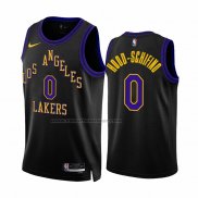 Maglia Los Angeles Lakers Jalen Hood-schifino #0 Citta 2023-24 Nero