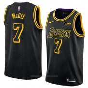 Maglia Los Angeles Lakers Javale Mcgee #7 Citta 2017-18 Nero