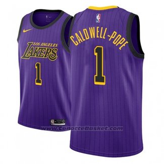 Maglia Los Angeles Lakers Kentavious Caldwell-Pope #1 Citta 2018 Viola