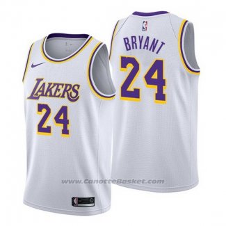 Maglia Los Angeles Lakers Kobe Bryant Association #24 2018-19 Bianco