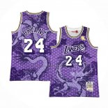 Maglia Los Angeles Lakers Kobe Bryant #24 Asian Heritage Throwback 1996-97 Viola
