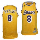 Maglia Los Angeles Lakers Kobe Bryant #8 Retro Giallo