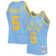 Maglia Los Angeles Lakers Robert Horry #5 Mitchell & Ness 2001-02 Blu