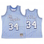 Maglia Los Angeles Lakers Shaquille O'neal NO 34 Mitchell & Ness 1996-97 Blu Bianco