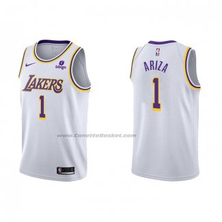 Maglia Los Angeles Lakers Trevor Ariza NO 1 Association 2021-22 Bianco