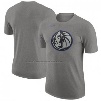 Maglia Manica Corta Dallas Mavericks Citta 2023-24 Grigio