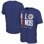 Maglia Manica Corta Los Angeles Clippers 2023 NBA Playoffs Mantra Blu