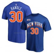 Maglia Manica Corta New York Knicks Julius Randle Citta 2023-24 Blu
