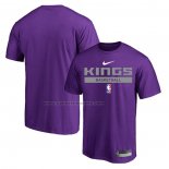 Maglia Manica Corta Sacramento Kings Practice Performance 2022-23 Viola