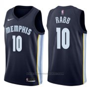 Maglia Memphis Grizzlies Ivan Rabb #10 Icon 2017-18 Blu