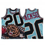 Maglia Memphis Grizzlies Josh Jackson #20 Mitchell & Ness Big Face Verde