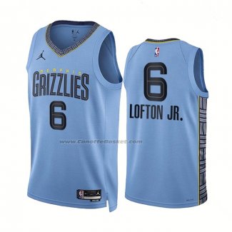 Maglia Memphis Grizzlies Kenneth Lofton JR. #6 Statement 2022-23 Blu