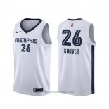 Maglia Memphis Grizzlies Kyle Korver #26 Association Bianco