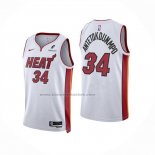 Maglia Miami Heat Giannis Antetokounmpo No 34 Association Bianco
