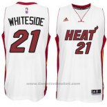 Maglia Miami Heat Hassan Whiteside #21 Bianco