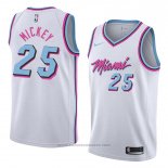 Maglia Miami Heat Jordan Mickey #25 Citta 2018 Bianco