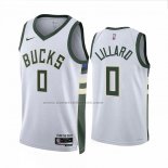 Maglia Milwaukee Bucks Damian Lillard #0 Association 2022-23 Bianco