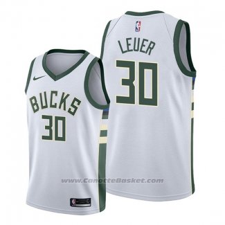 Maglia Milwaukee Bucks Jon Leuer #30 Association Bianco