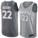 Maglia Minnesota Timberwolves Andrew Wiggins #22 Citta 2018 Grigio