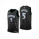 Maglia Minnesota Timberwolves Anthony Edwards No 5 Classic 2025-26 Nero