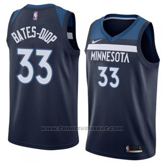 Maglia Minnesota Timberwolves Keita Bates-Diop #33 Icon 2018 Blu