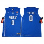 Maglia NCAA Duke Blue Devils Jayson Tatum #0 Blu