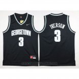 Maglia NCAA Georgetown Hoyas Allen Iverson #3 Nero