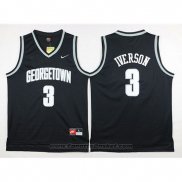 Maglia NCAA Georgetown Hoyas Allen Iverson #3 Nero