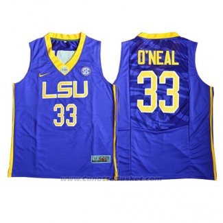 Maglia NCAA LSU Tigers Shaquille O'Neal #33 Viola