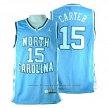 Maglia NCAA North Carolina Tar Heels Vince Carter #15 Blu