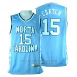 Maglia NCAA North Carolina Tar Heels Vince Carter #15 Blu