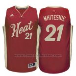 Maglia Natale 2015 Miami Heat Hassan Whiteside #21 Rosso