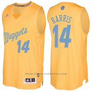 Maglia Natale 2016 Denver Nuggets Gary Harris #14 Or