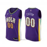 Maglia New Orleans Pelicans Personalizzate Citta Viola