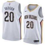 Maglia New Orleans Pelicans Rashad Vaughn #20 Association 2018 Bianco