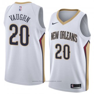 Maglia New Orleans Pelicans Rashad Vaughn #20 Association 2018 Bianco