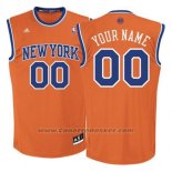 Maglia New York Knicks Adidas Personalizzate Arancione