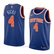 Maglia New York Knicks Isaiah Hicks #4 Icon 2018 Blu