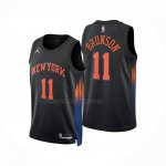 Maglia New York Knicks Jalen Brunson No 11 Statement 2025-26 Nero