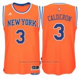 Maglia New York Knicks Jose Calderon #3 Arancione